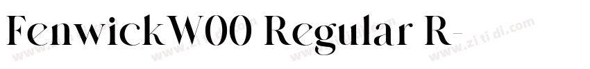 FenwickW00 Regular R字体转换